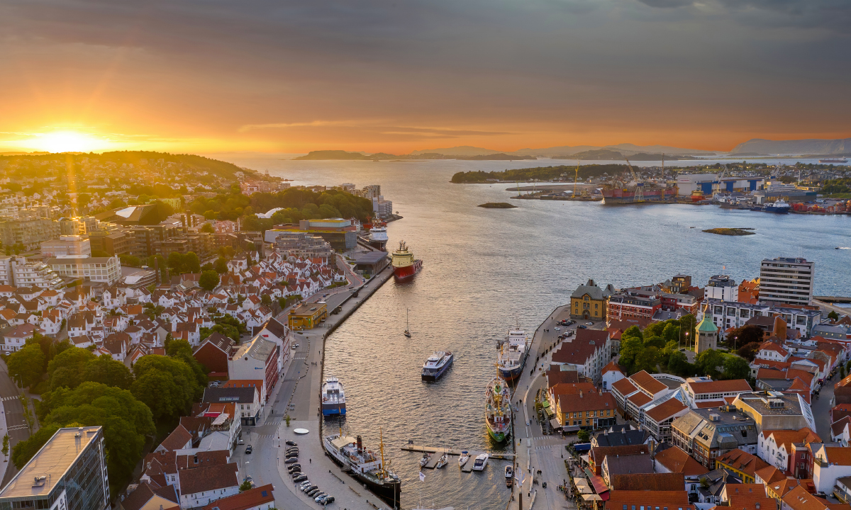 Oversiktsbilde Stavanger sentrum